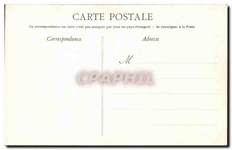Nantes CPA Les trois tours du chateau — Verso
