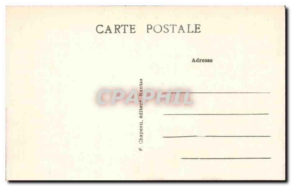 Nantes CPA Le pont transbordeur — Verso