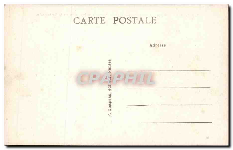 CPA Nantes Place du Marechal Foch et cours Saint Andre pris de la cathedrale — Verso