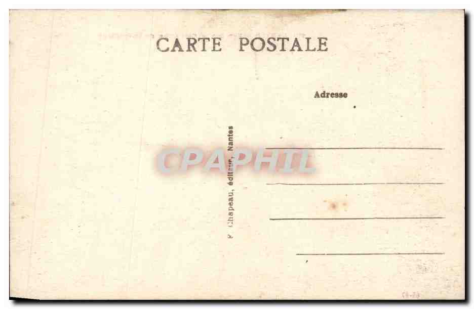 CPA Nantes Vue du port pris de l'Hermitage — Rückseite