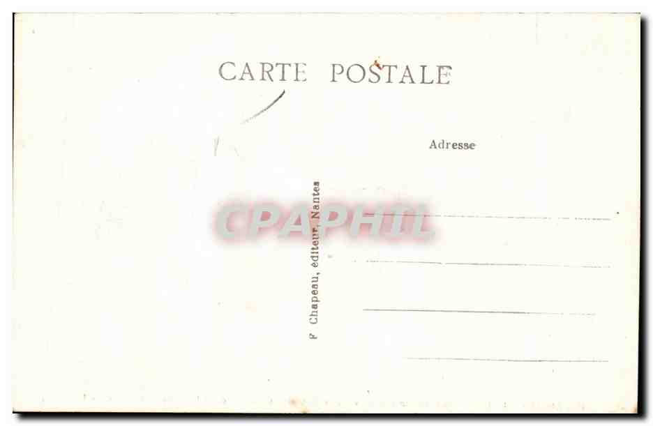 CPA Nantes Vue sur la Loire vers le Bouffay prise du quai Duguay Trouin vers 1840 — Verso