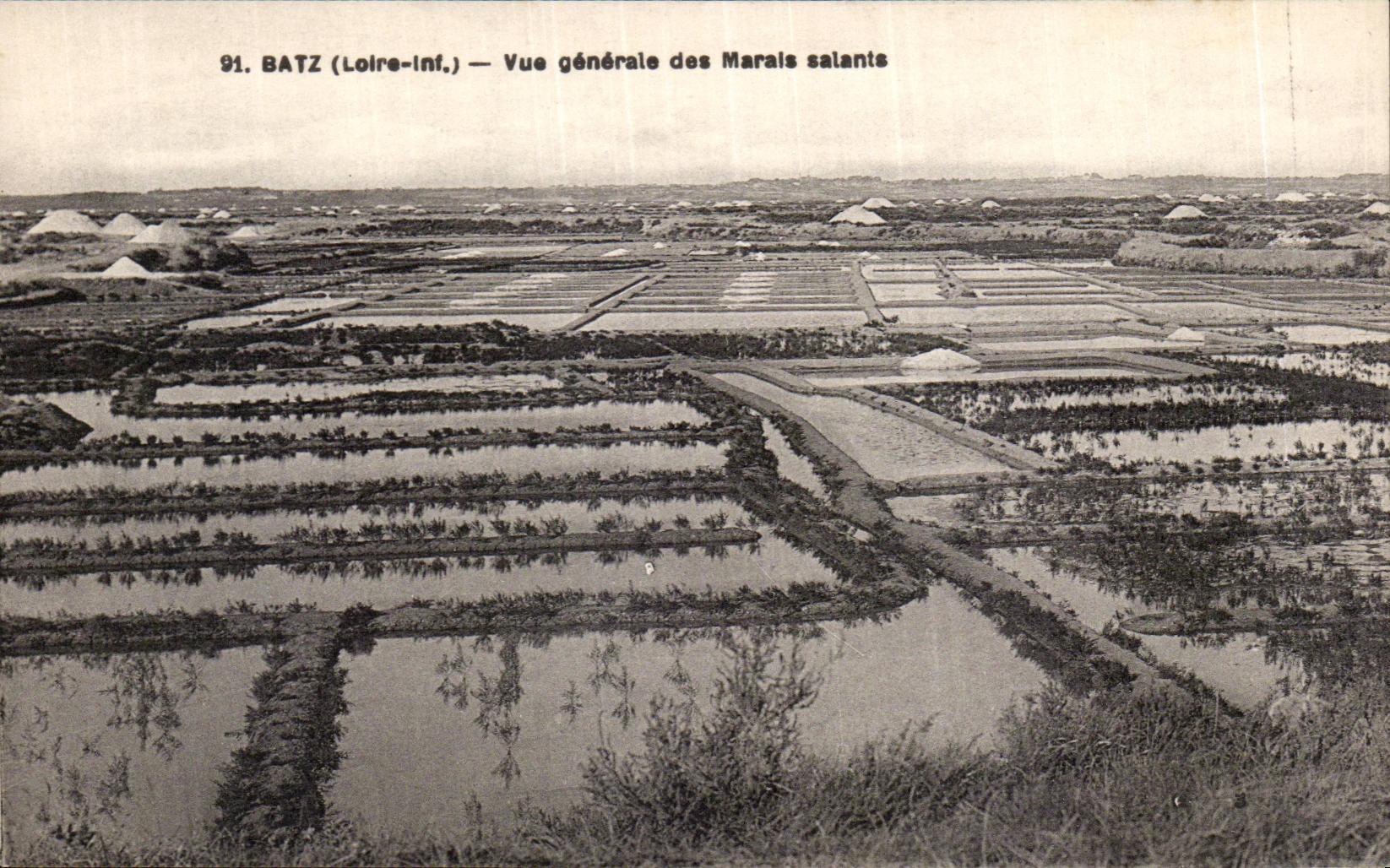 CPA Batz Vue generale des marais salants