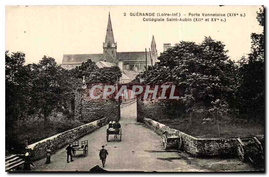 CPA Guerande Porte Vannetaise Collegiale saint Aubin