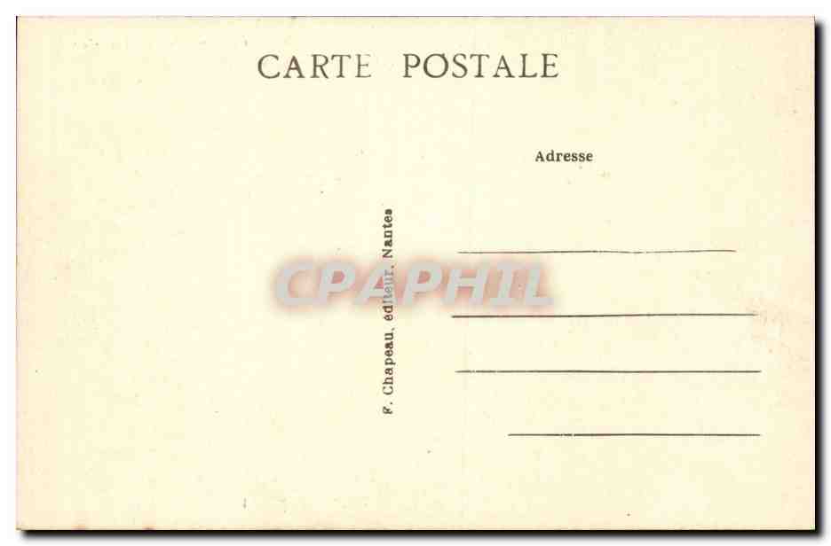 CPA Guerande Porte Vannetaise Collegiale saint Aubin — Back