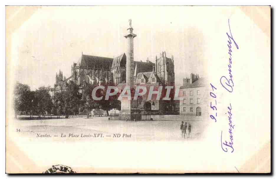 CPA Nantes place Louis XVI