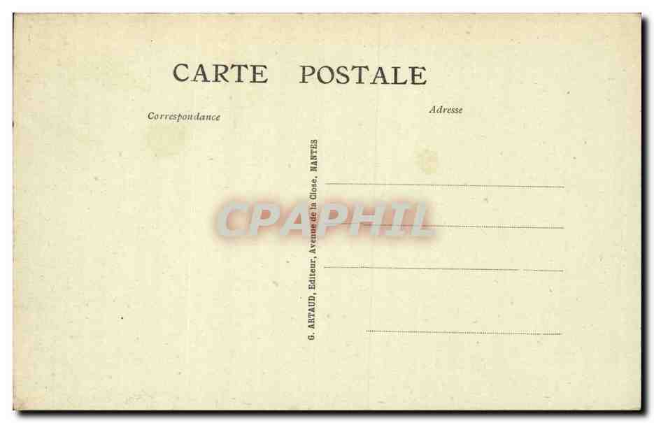 CPA Chateaubriant Les jardins de la sous prefecture — Rückseite