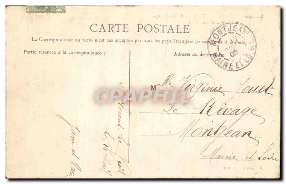 CPA Environs d'Ancenis Tombeau de Bonchamps a Saint Florent — Rückseite