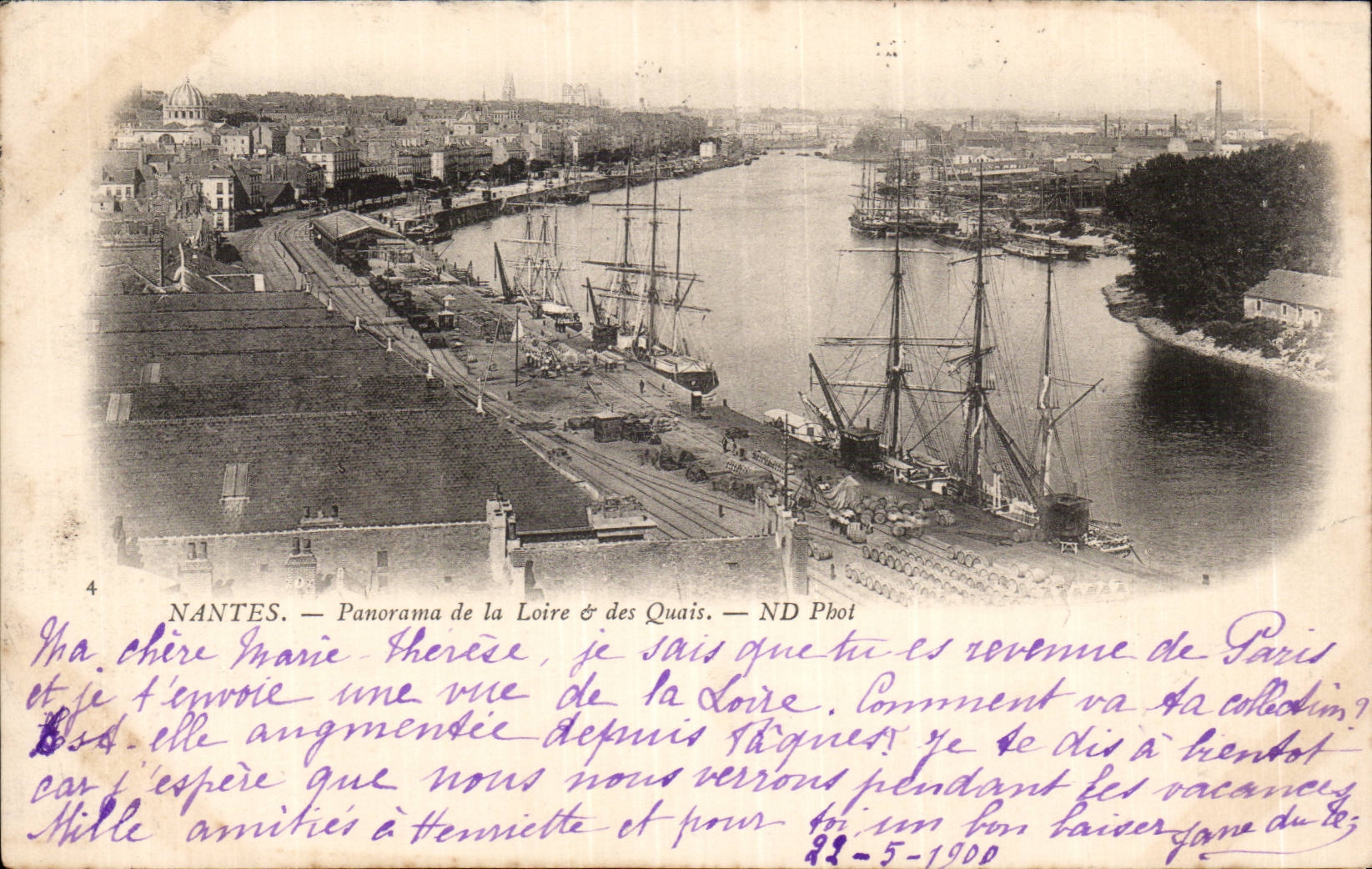 NANTES — Panorama de la Loire & des Quais — ND Phot