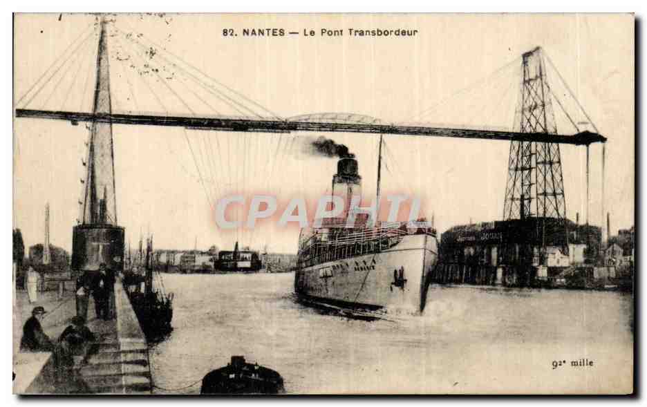 CPA Nantes Le pont transbordeur