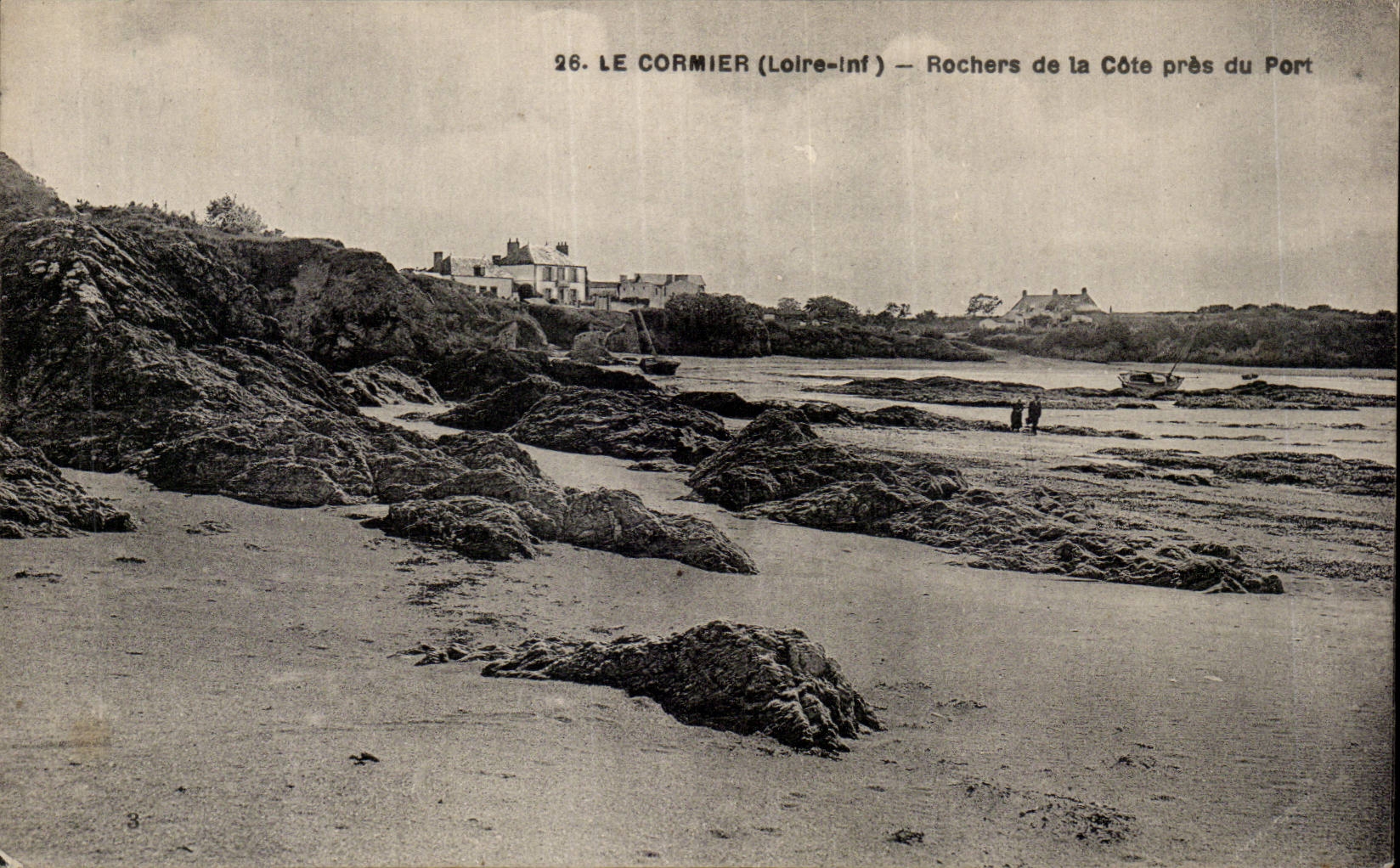 CPA Pornic Le Cormier Rochers de la cote pres du port