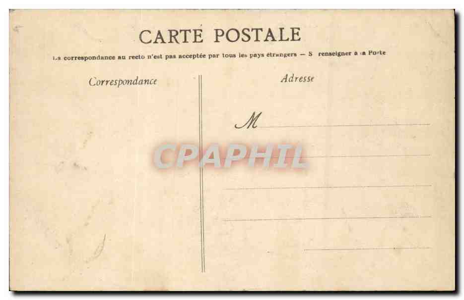 CPA Pornic Le gros caillou Perspective de Tharon plage — Rückseite
