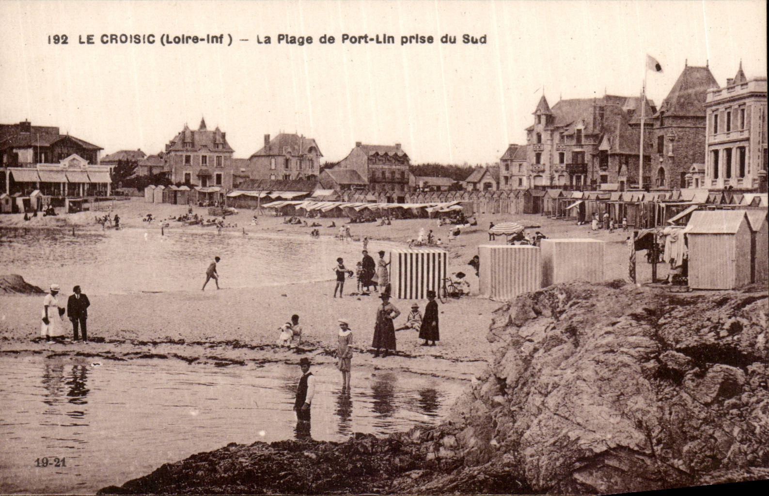 CPA Le Croisic La plage de Port Lin prise du sud