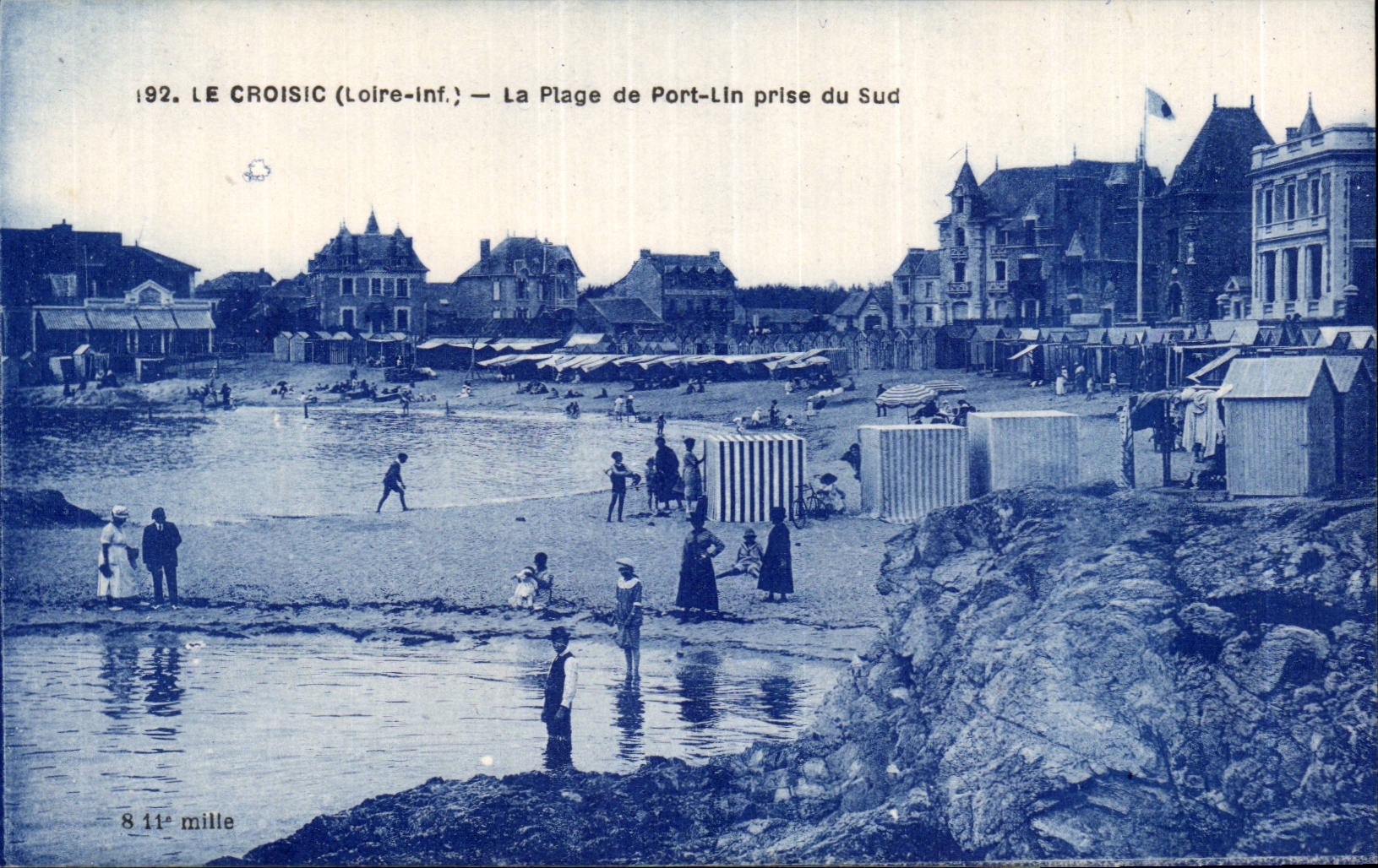 CPA Le Croisic La plage du Port Lin prise du sud