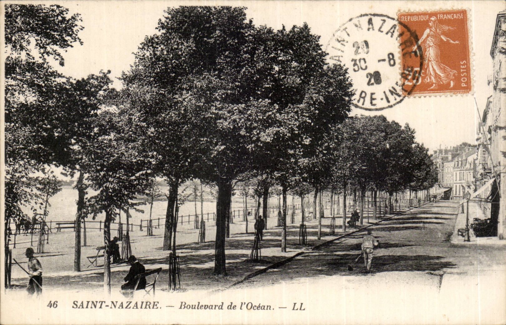 CPA Saint Nazaire Boulevard de l'ocean
