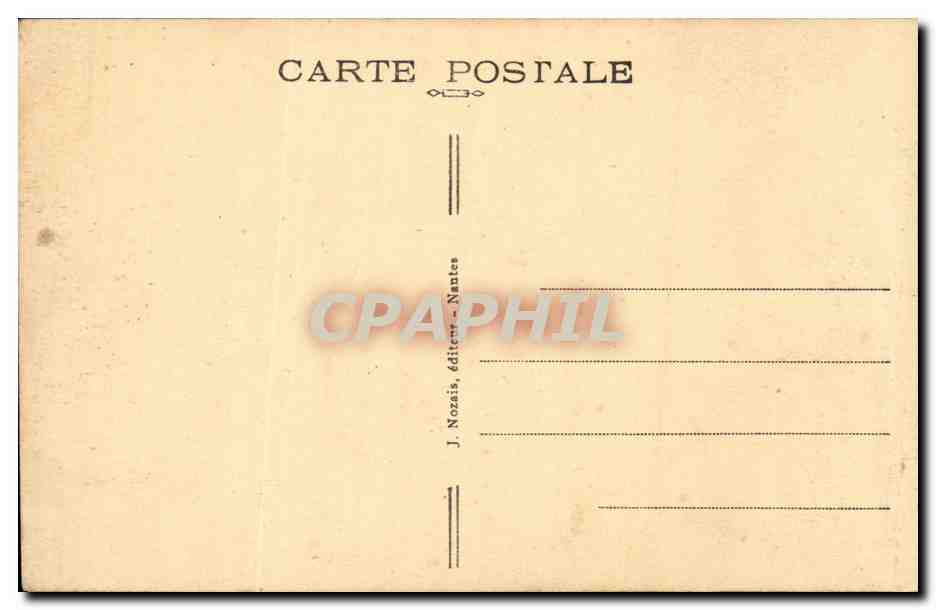CPA Nantes La cour du chateau — Verso