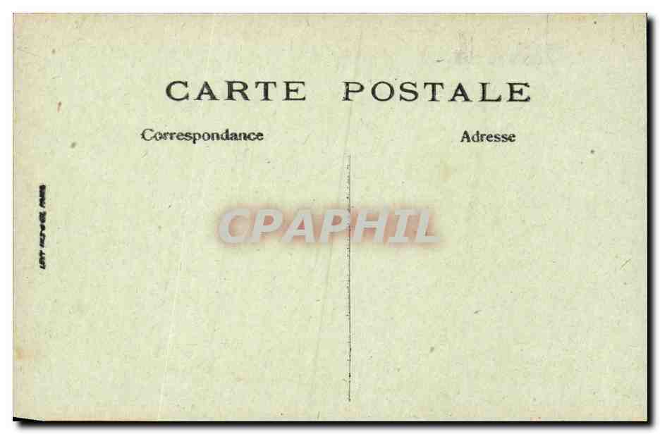 CPA Saint Nazaire le pont roulant ouvert pour le passage d'un cargo boat — Rückseite