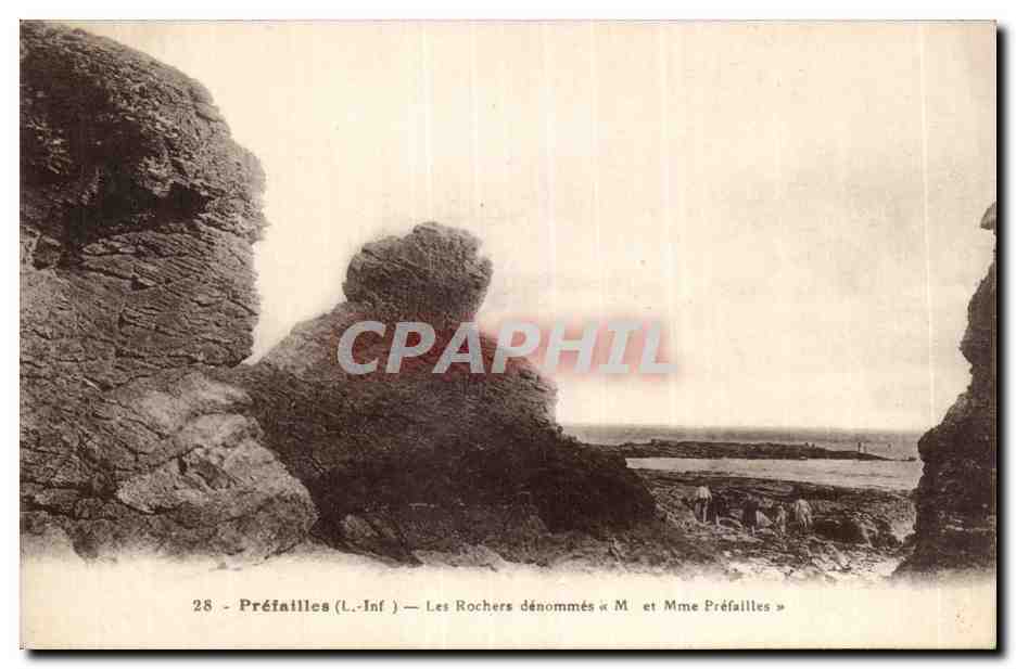 CPA Prefailles Les rochers denommes M et Mme Prefailles