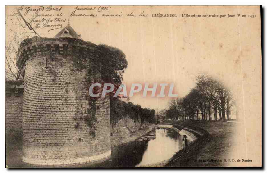 CPA Guerande L'enceinte construite par Jean V en 1431