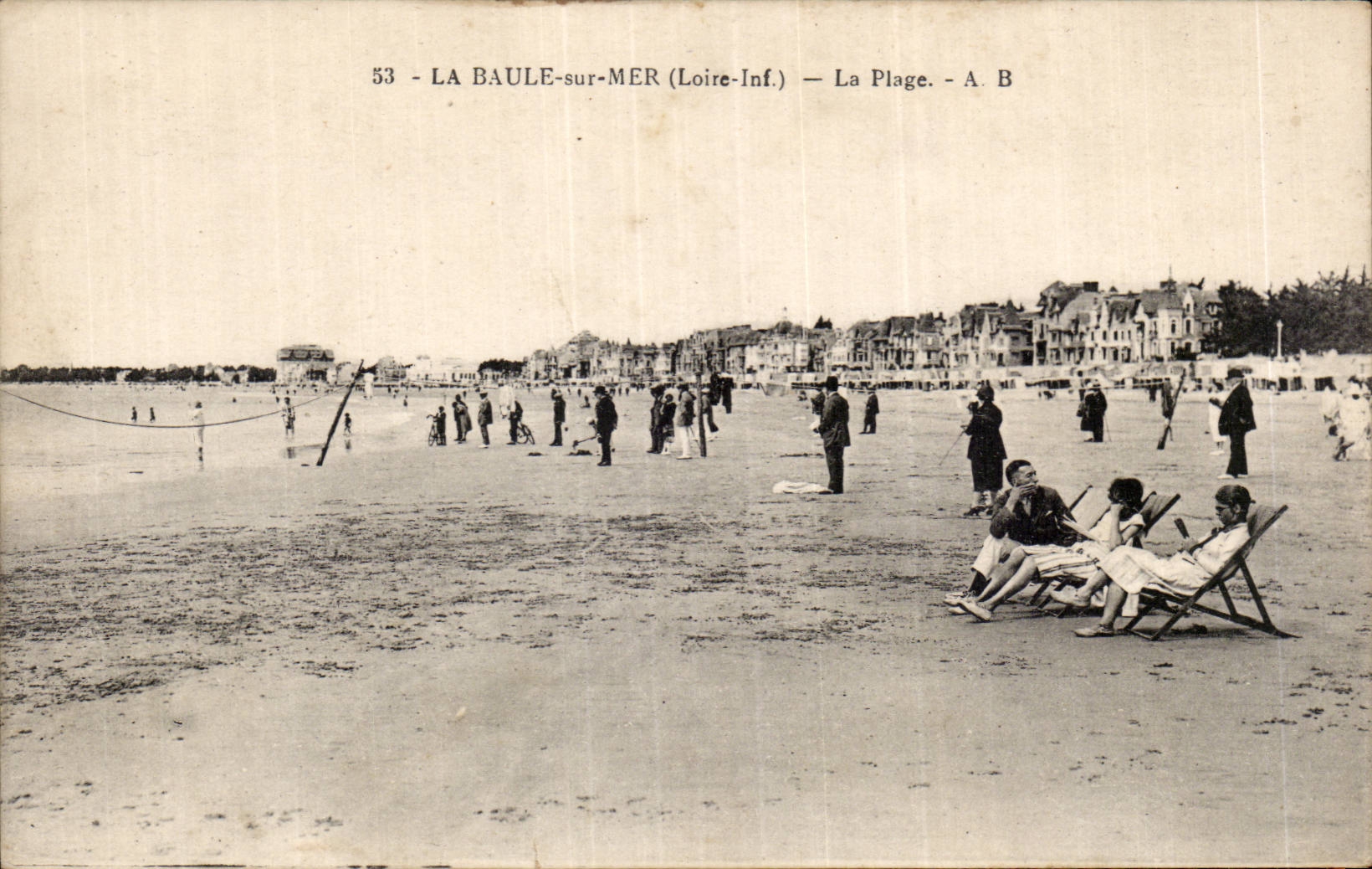 CPA la Baule sur mer La plage