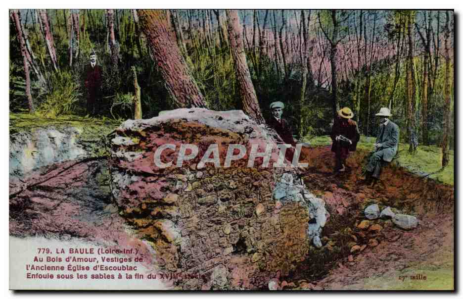 CPA la Baule sur mer A bois d'mour Vestiges de l'egise d'Escoublac
