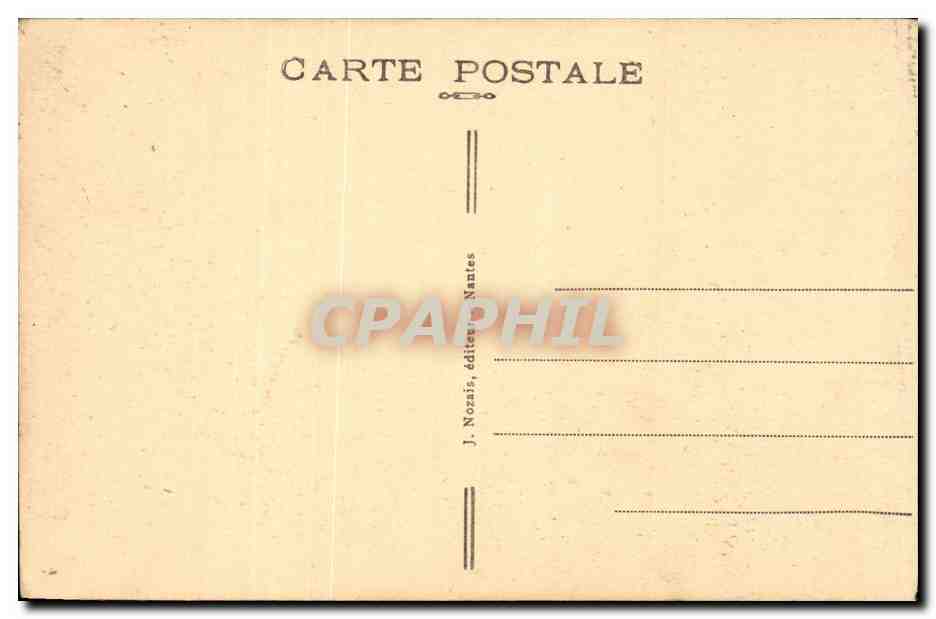 CPA Nantes Le jardin des plantes Le petit etang — Rückseite