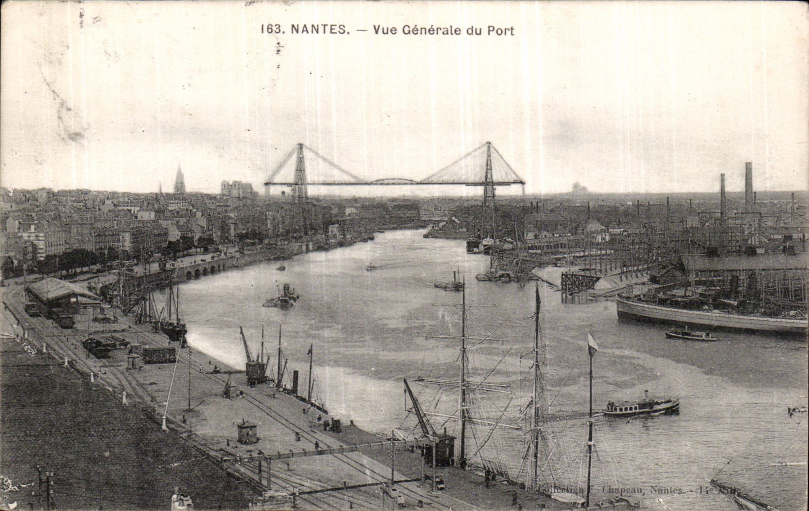 CPA Nantes Vue generale du port