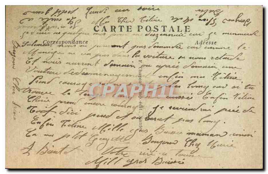 NANTES — Les Quais et le Port — éditeur non identifié, n° 24 — Verso