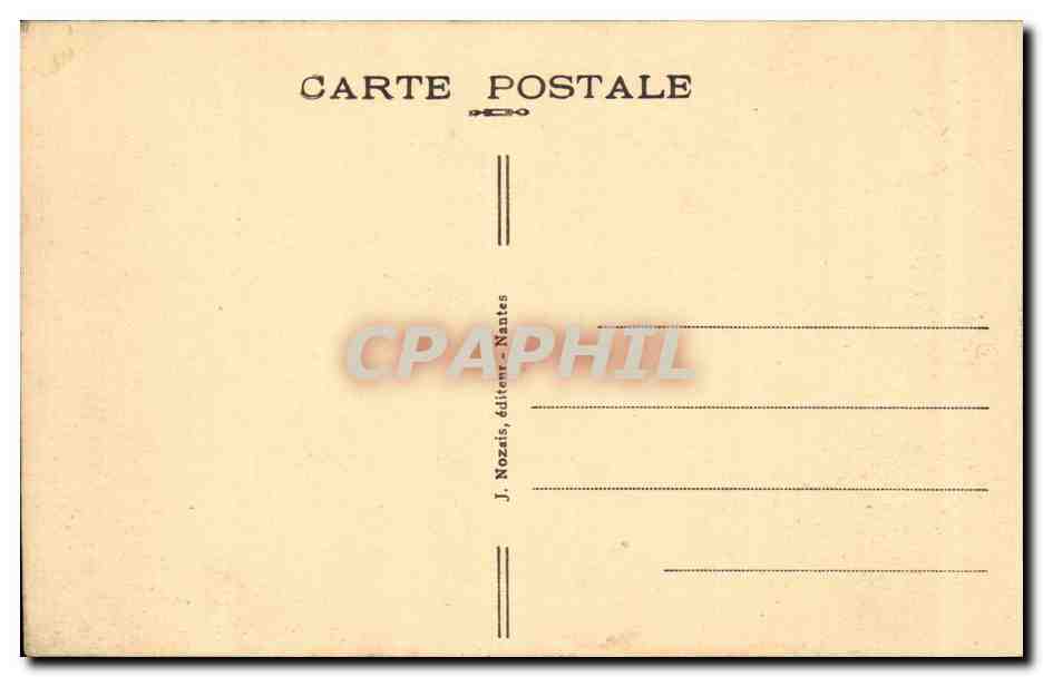 Nantes CPA Vue generale du cours Cambronne — Verso