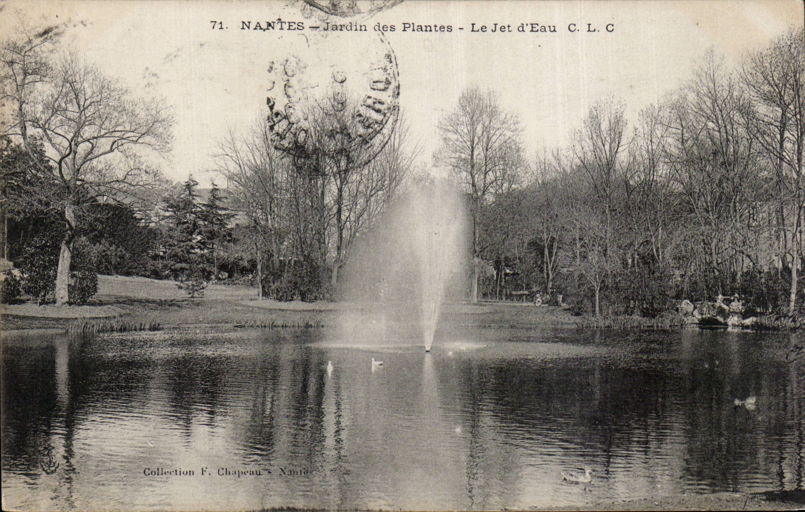 Nantes CPA Le jardin des plantes Le jete d'eau