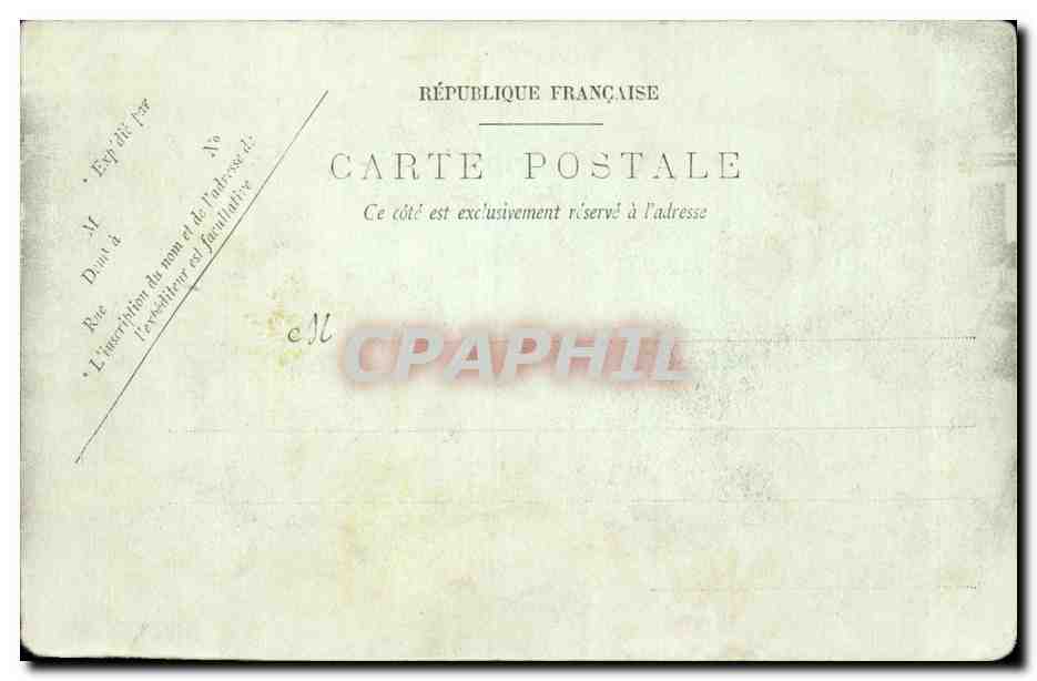 Nantes CPA Le pont de la Motte rouge sur l'Erdre — Verso