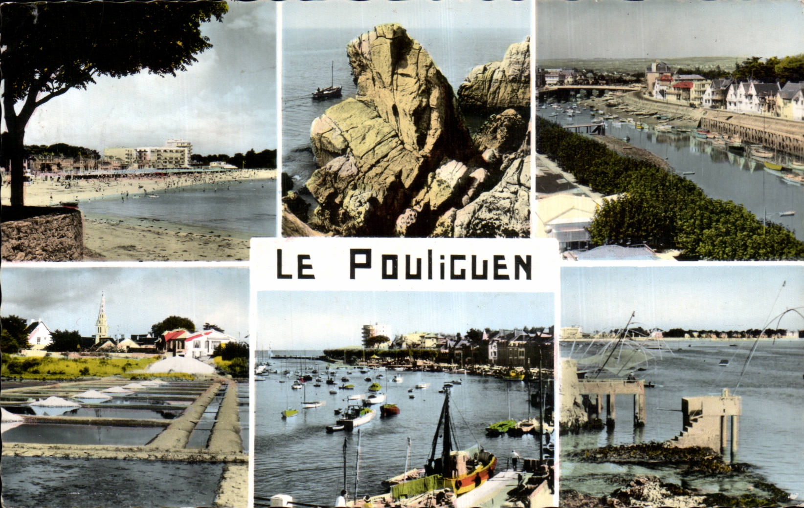 Le Pouliguen — vue panoramique — Éditions Lecourbe, PARIS