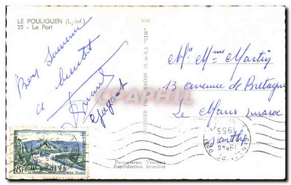 Le Pouliguen (L.-Inf.) — Le Port — Photomaton — Rückseite