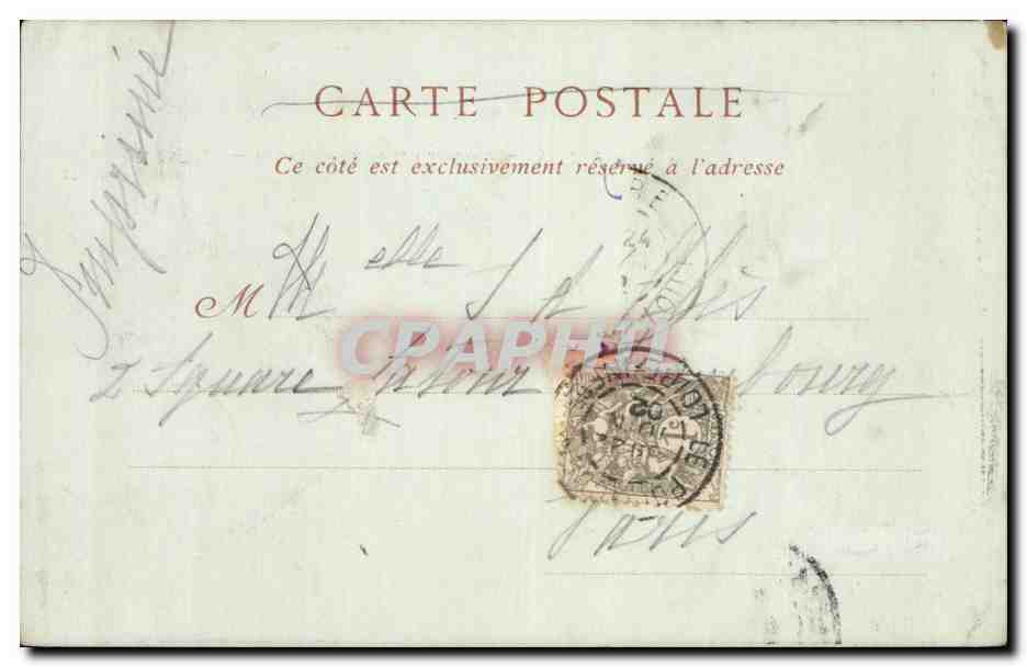 CPA Nantes Grand portail de la cathedrale  — Verso