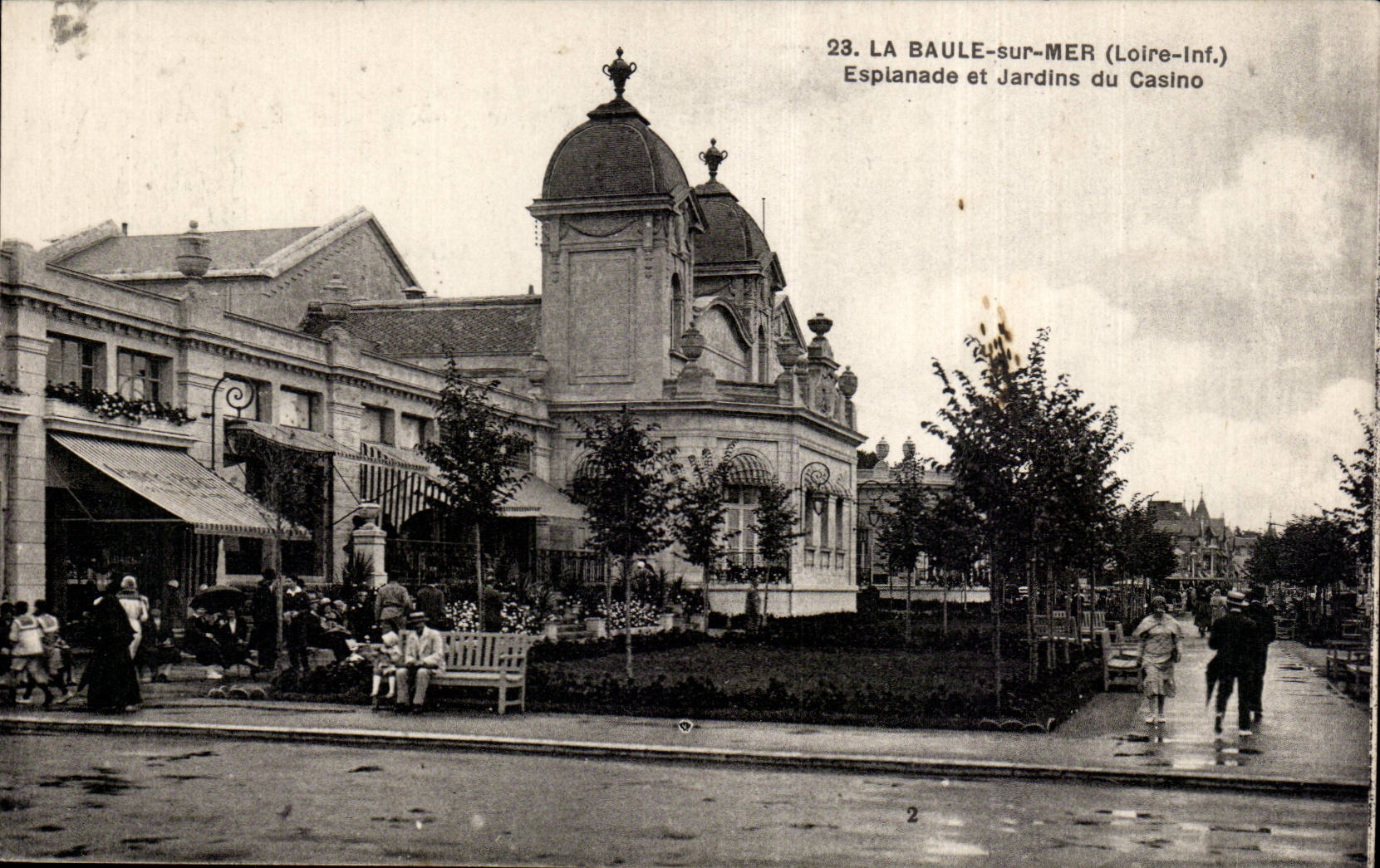 CPA La Baule Esplanade et jardins du casino 