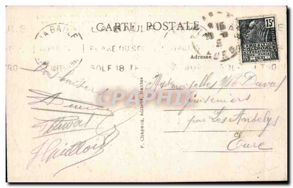 CPA La Baule Esplanade et jardins du casino  — Rückseite