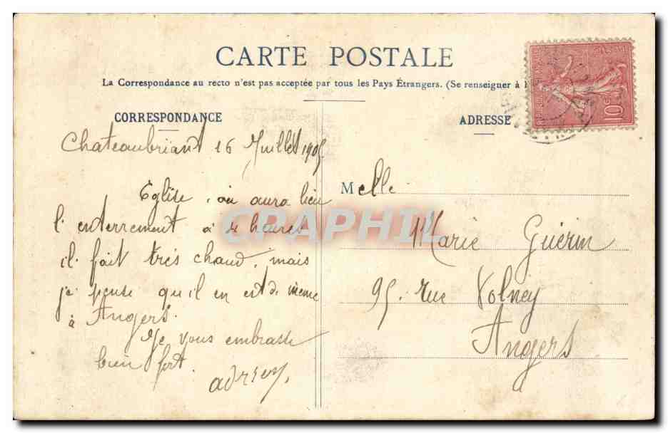 CPA Chateaubriant Maitre autel de l'eglise St Jean de Bere  — Back