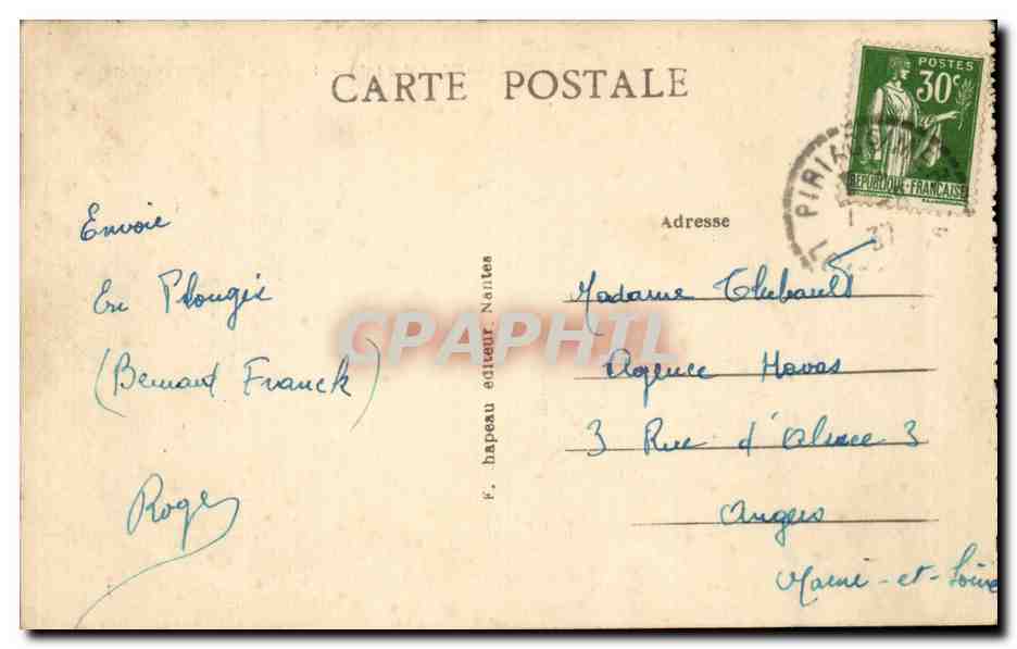 CPA Guerande Porte de Sallie — Rückseite