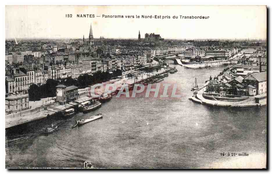 Nantes CPA Panorama vers le Nord Est pris du transbordeur