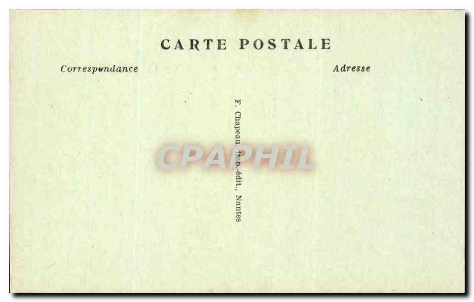 Nantes CPA Ecole normale professionnelle Livet Cote Nord — Rückseite