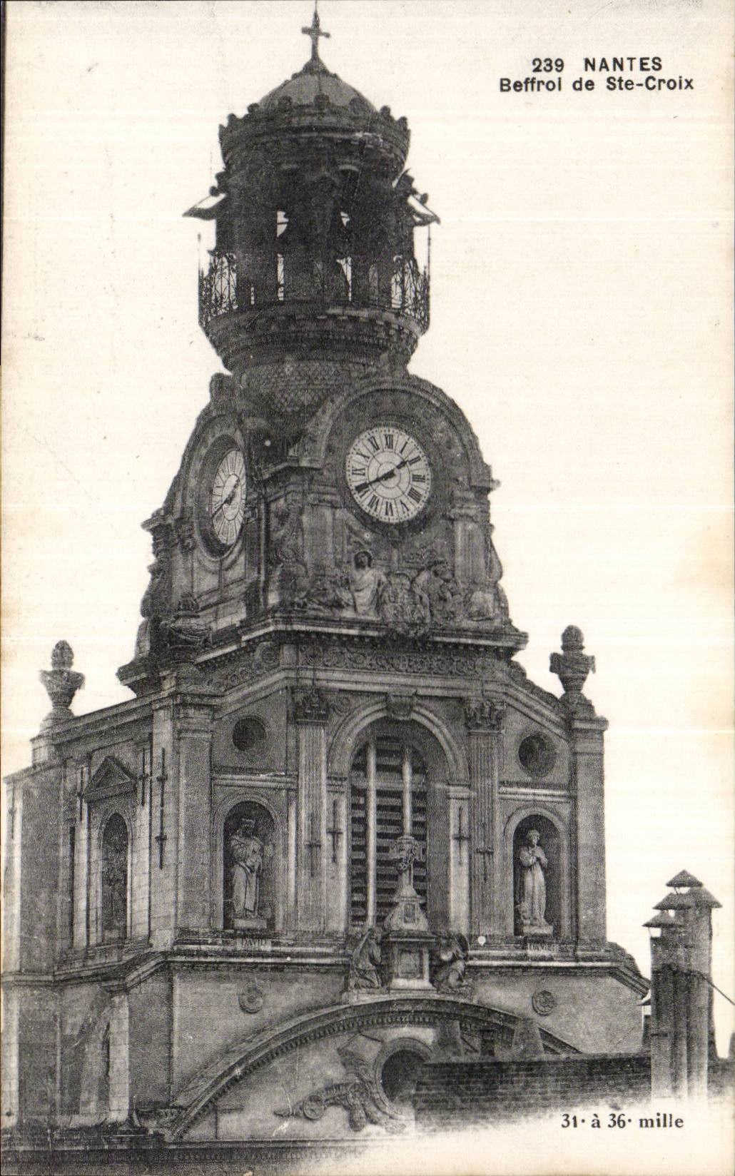 Nantes CPA Beffroi de Ste Croix