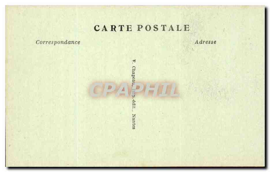 Nantes CPA Beffroi de Ste Croix — Rückseite