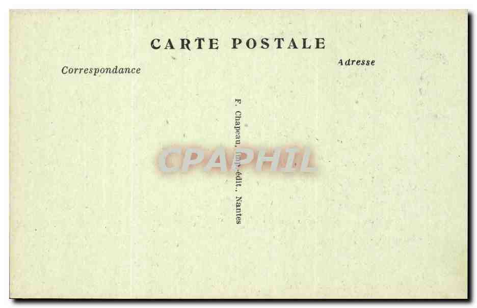 Nantes CPA La cathedrale — Verso