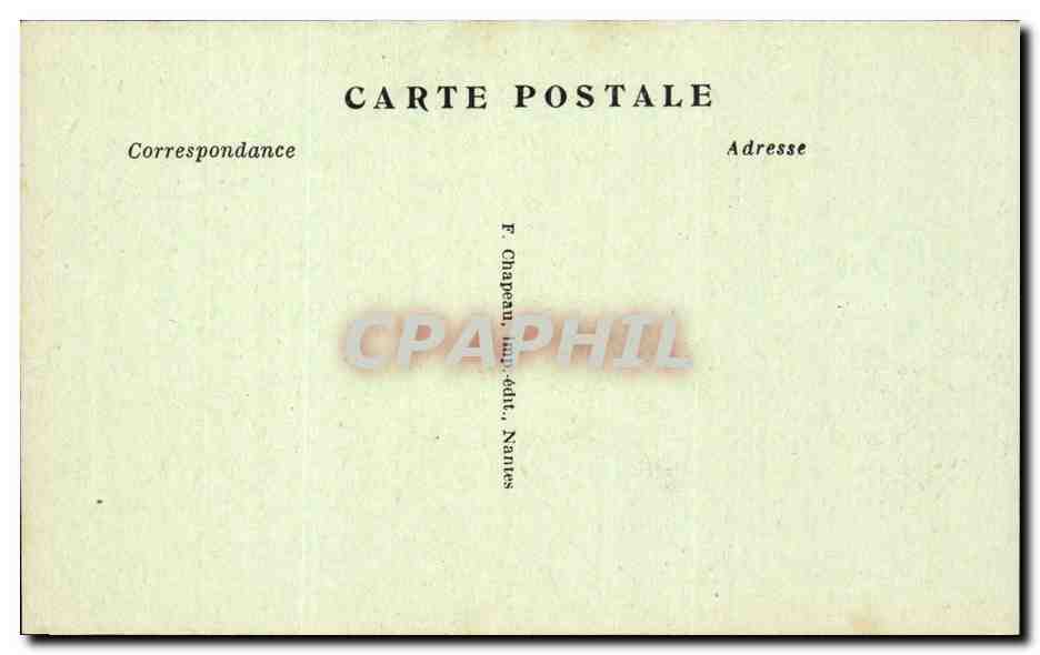 Nantes CPA Musee Dobree Manoir de la Touche ou de Jean V — Verso