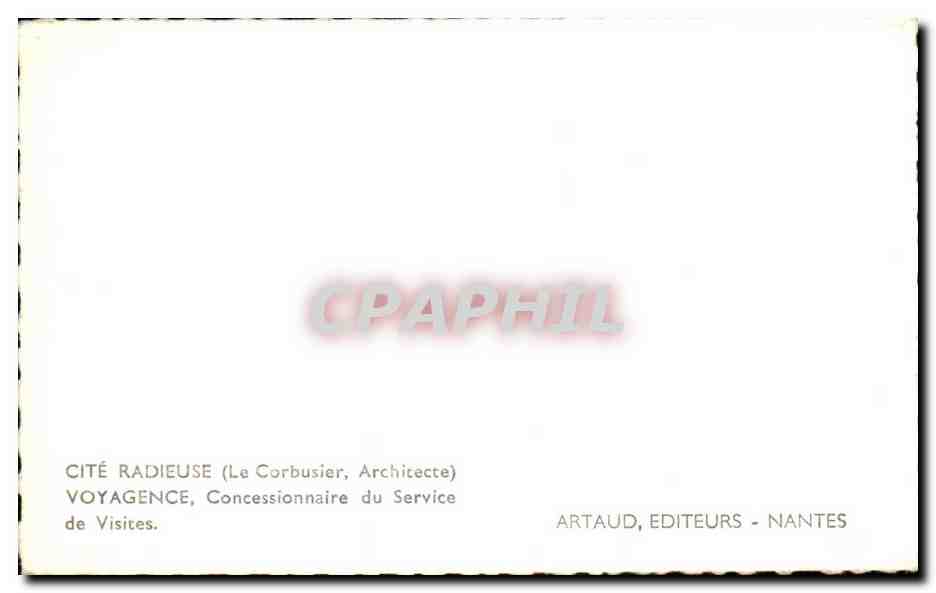 CPSM Nantes Cite radieuse Le Corbusier  — Verso