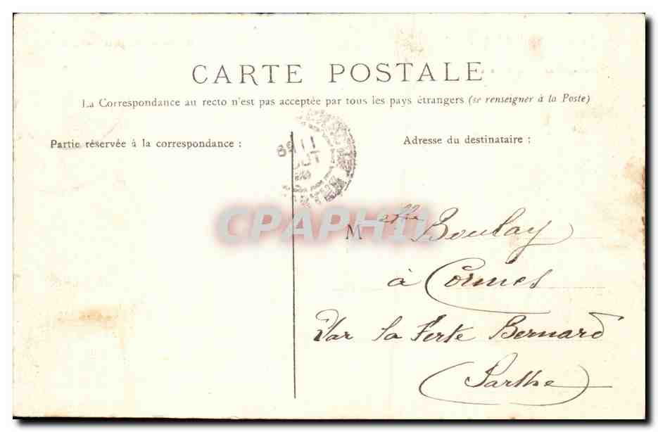 CPA Nantes Interieur de la cathedrale Tombeau de Lamoriciere — Verso