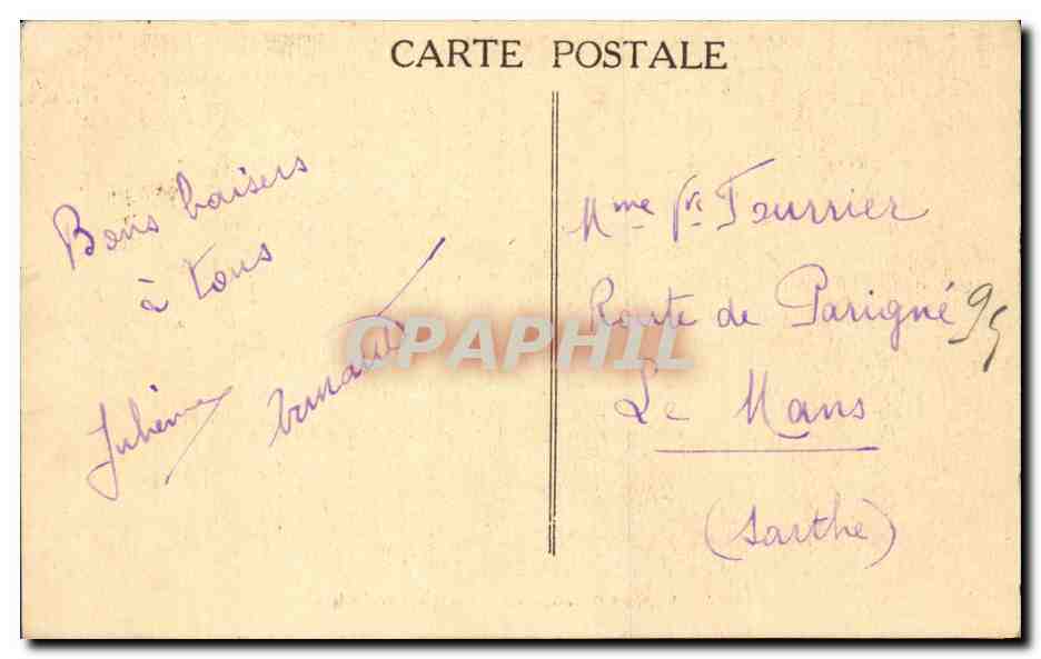 CPA Nantes Grand portail de la cathedrale — Rückseite