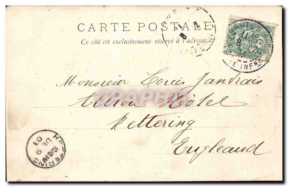 CPA Nantes Musee Dobree — Rückseite