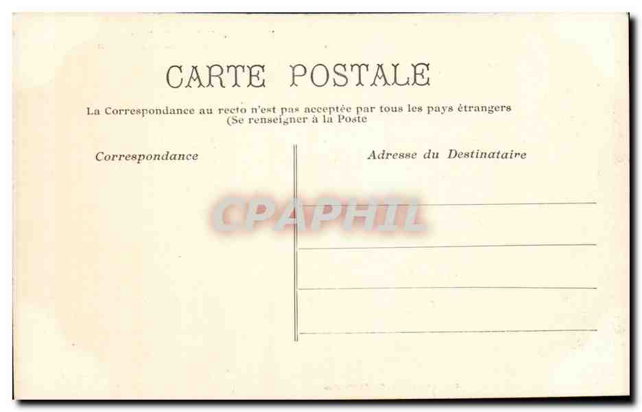 CPA Nantes Le jardin des plantes avec le clocher de Saint Clement — Verso