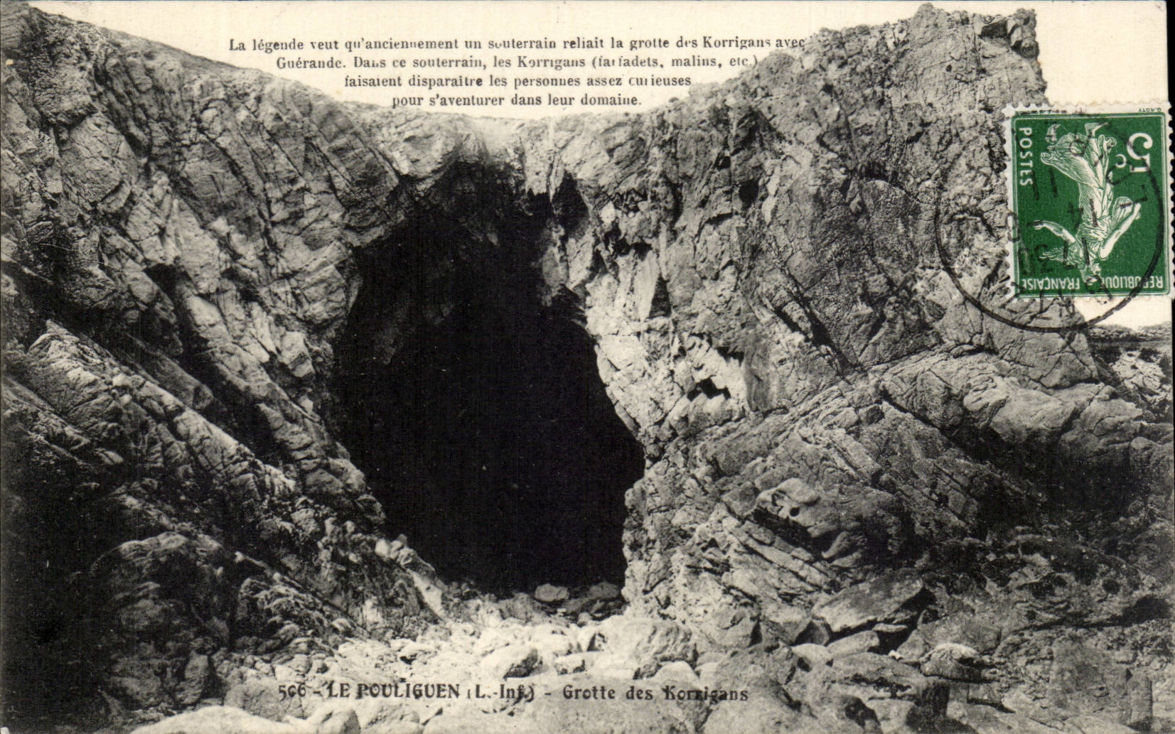 CPA Le Pouliguen Grotte des Korrigans