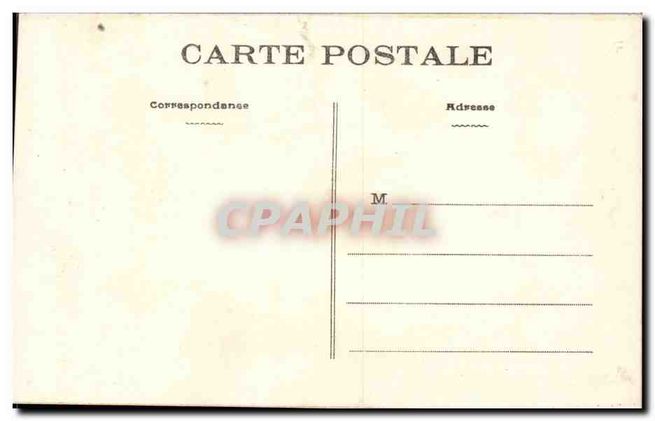 CPA Bourg de Batz Bateaux de peche attendant la maree — Rückseite